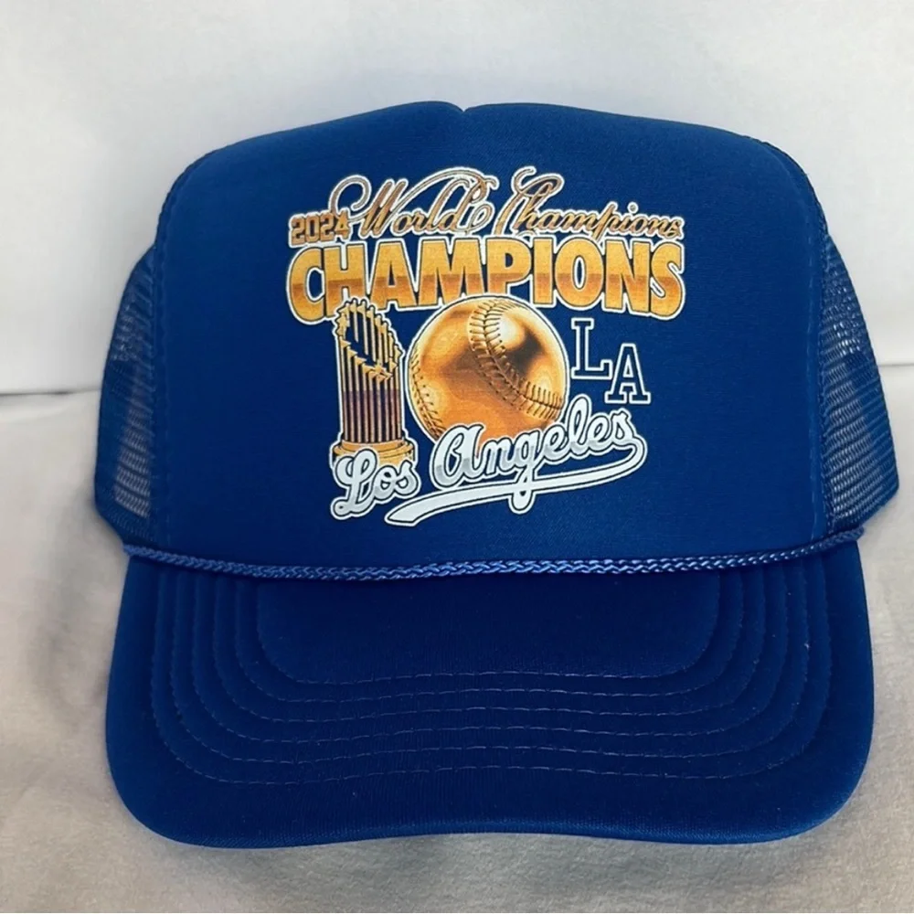 Blue World Champions Trucker Hat Special 3 for $10